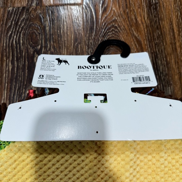 Bootique Festive Taco Dog Costume Petco - Yellow & Green Size L - Picture 5 of 7